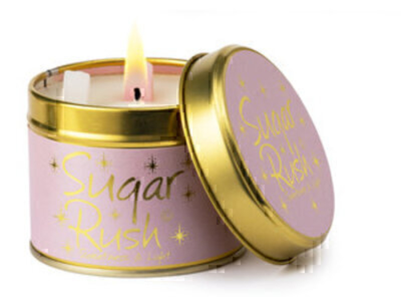 Sugar Rush Scented Candle in Tin by Lily Flame